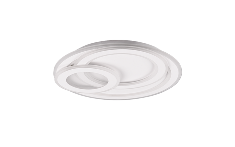Trio Lighting Trio MITA LED ceiling light | 1x 74W 9000 lm 2700-6000K | chrome | Ø 50 cm | IP20 | 7.5 cm