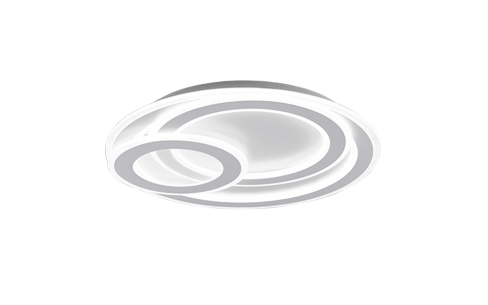 Trio Lighting Trio MITA LED ceiling light | 1x 74W 9000 lm 2700-6000K | chrome | Ø 50 cm | IP20 | 7.5 cm