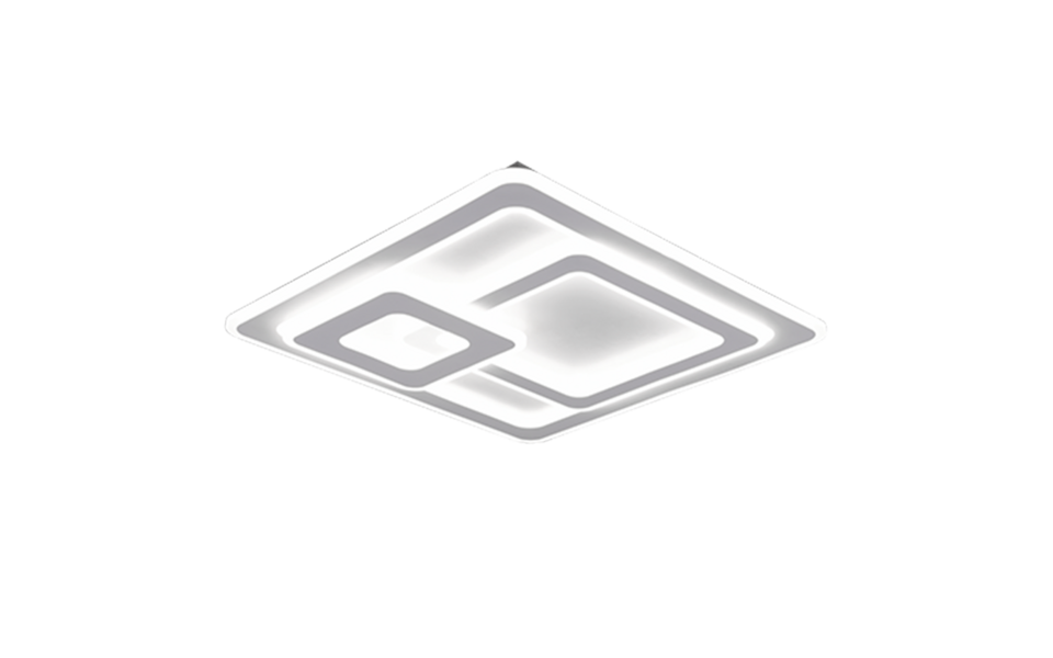 Trio Lighting Trio MITA LED ceiling light | 1x 76W 9250 lm 2700-6000K | chrome | Ø 50 cm | IP20 | 7.5 cm