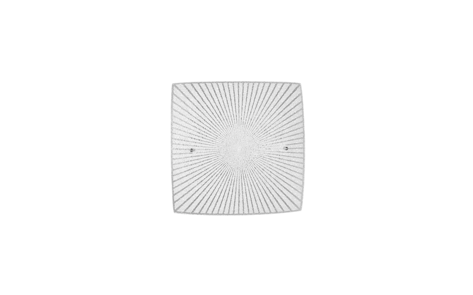 Trio Lighting Trio ELISA plafondlamp | E27 Fitting | chroom met transparant | 30 x 30 cm | IP20 | excl. 1x E27 | max. 40W