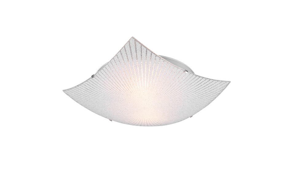 Trio Lighting Trio ELISA plafondlamp | E27 Fitting | chroom met transparant | 40 x 40 cm | IP20 | excl. 2x E27 | max. 40W Trio Lighting Trio ELISA plafondlamp | E27 Fitting | chroom met transparant | 40 x 40 cm | IP20 | excl. 2x E27 | max. 40W
