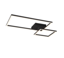Trio Lighting Trio PADELLA plafondlamp | LED | mat zwart | 63,5 x 37 cm | IP20 | 1x 25W | 3000 lm | 3000K | dimbaar