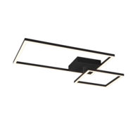 Trio PADELLA LED ceiling light | black | IP20