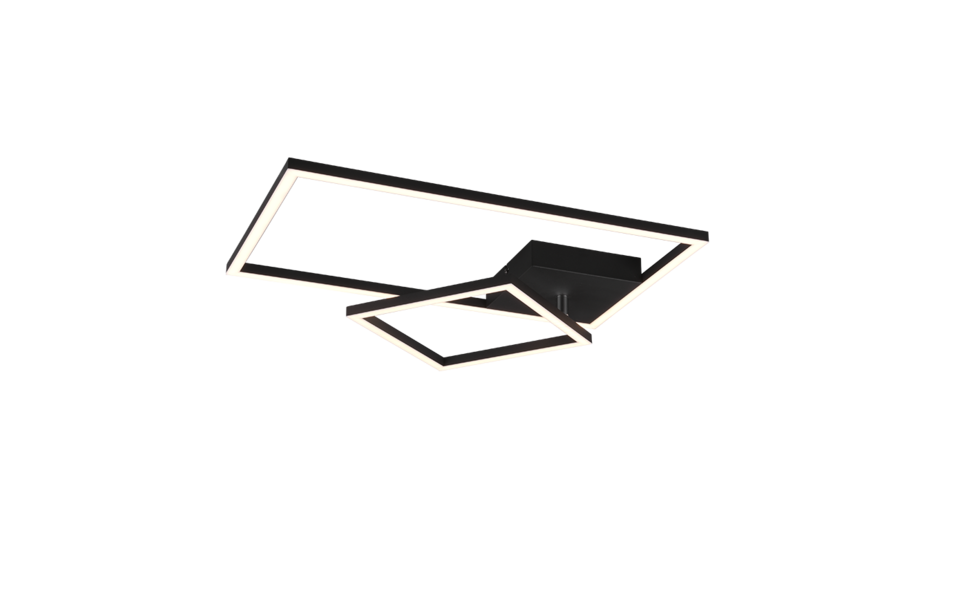 Trio Lighting Trio PADELLA LED ceiling light | 1x 25W 3000 lm 3000K | black | IP20 | 7.5 cm