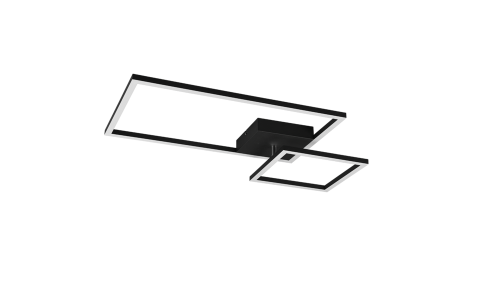 Trio Lighting Trio PADELLA plafondlamp | LED | mat zwart | 63,5 x 37 cm | IP20 | 1x 25W | 3000 lm | 3000K | dimbaar Trio Lighting Trio PADELLA plafondlamp | LED | mat zwart | 63,5 x 37 cm | IP20 | 1x 25W | 3000 lm | 3000K | dimbaar