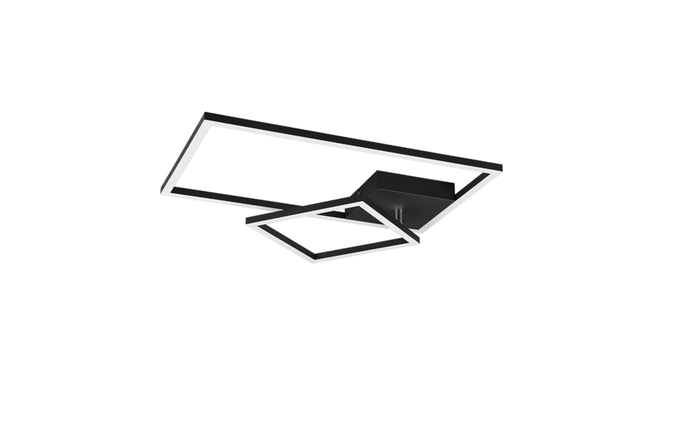 Trio Lighting Trio PADELLA plafondlamp | LED | mat zwart | 63,5 x 37 cm | IP20 | 1x 25W | 3000 lm | 3000K | dimbaar Trio Lighting Trio PADELLA plafondlamp | LED | mat zwart | 63,5 x 37 cm | IP20 | 1x 25W | 3000 lm | 3000K | dimbaar