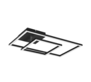 Trio Lighting Trio PADELLA plafondlamp | LED | mat zwart | 63,5 x 37 cm | IP20 | 1x 25W | 3000 lm | 4000K | dimbaar