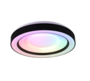 Trio Lighting Trio ARCO LED ceiling light | 1x 22W 2500 lm 2700-6000K | black | Ø 49 cm | IP20 | 8 cm