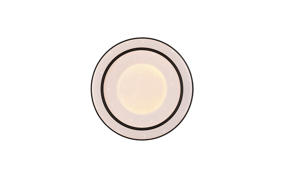 Trio Lighting Trio ARCO LED ceiling light | 1x 22W 2500 lm 2700-6000K | black | Ø 49 cm | IP20 | 8 cm