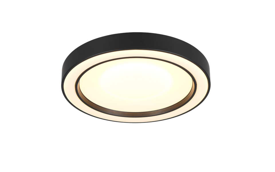Trio Lighting Trio ARCO plafondlamp | LED | mat zwart | Ø 40 cm | IP20 | 1x 22W | 2500 lm | 2700-6000K | dimbaar Trio Lighting Trio ARCO plafondlamp | LED | mat zwart | Ø 40 cm | IP20 | 1x 22W | 2500 lm | 2700-6000K | dimbaar