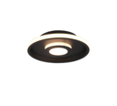 Trio Lighting Trio ASCARI plafondlamp | LED | mat zwart | Ø 30 cm | IP44 | 1x 28W | 3200 lm | 3000K | dimbaar