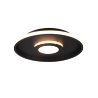 Trio ASCARI LED ceiling light | black | Ø 40 cm | IP20