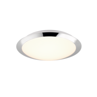 Trio UMBERTO plafondlamp | LED | chroom met wit | Ø 29 cm | IP44 Trio UMBERTO plafondlamp | LED | chroom met wit | Ø 29 cm | IP44