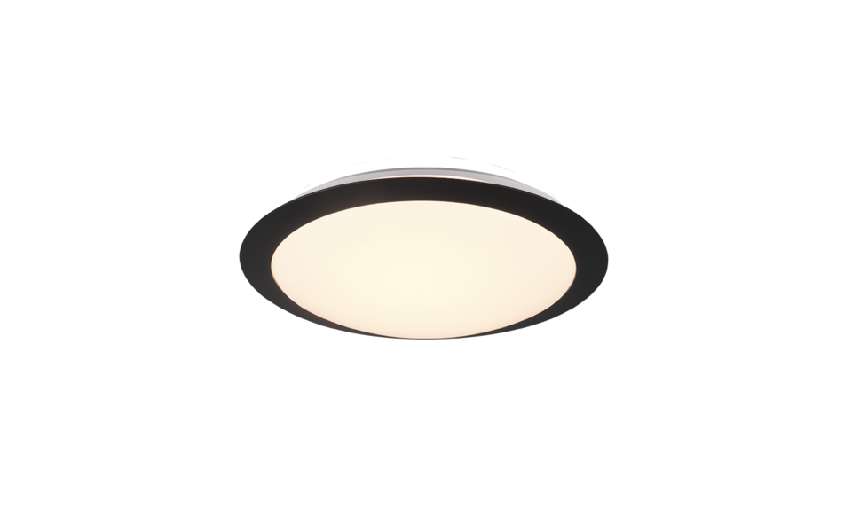 Trio Lighting Trio UMBERTO LED ceiling light | 1x 12W 1160 lm 3000K | black | Ø 29 cm | IP20 | 8 cm