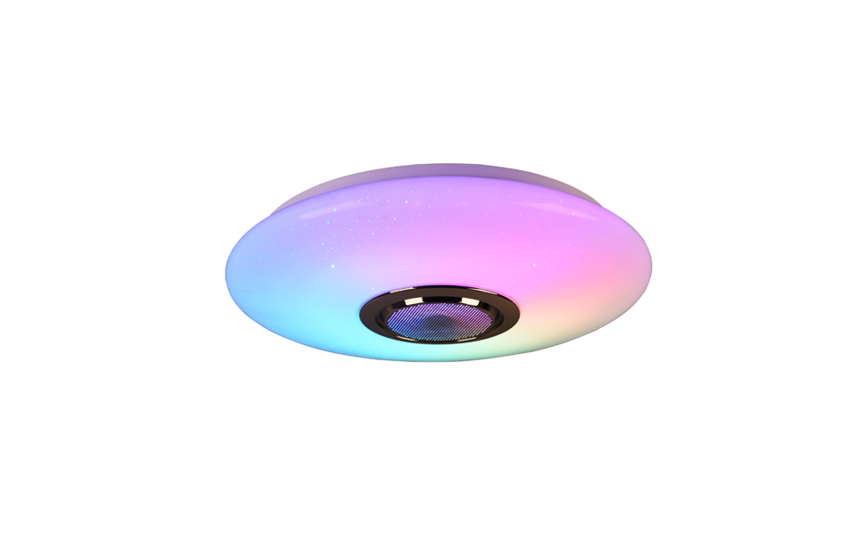 Trio Lighting Trio MUSICA LED ceiling light | 1x 15.5W 1700 lm 3000-6000K | white | Ø 41 cm | IP20 | 8.5 cm