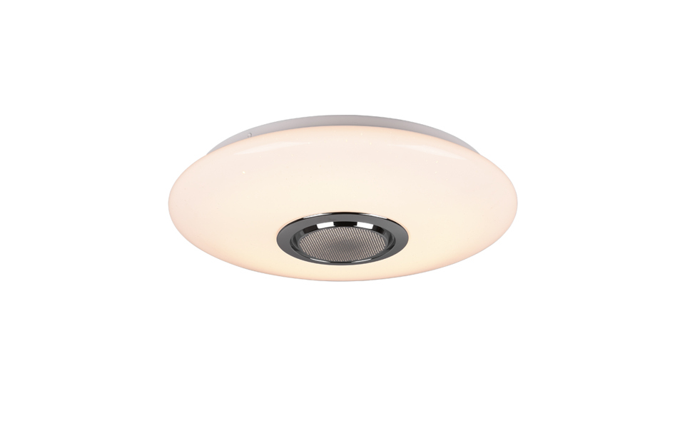 Trio Lighting Trio MUSICA LED ceiling light | 1x 15.5W 1700 lm 3000-6000K | white | Ø 41 cm | IP20 | 8.5 cm