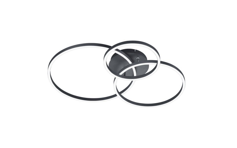 Trio Lighting Trio WINONA LED ceiling light | 1x 28W 3200 lm 2700-6500K | black | IP20 | 11.5 cm Trio Lighting Trio WINONA LED ceiling light | 1x 28W 3200 lm 2700-6500K | black | IP20 | 11.5 cm