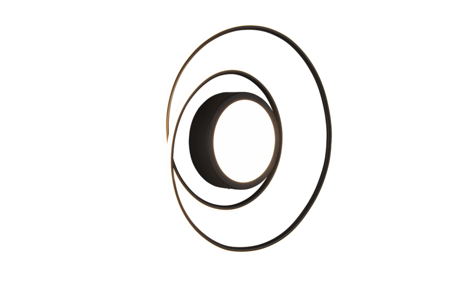 Trio Lighting Trio YAVA plafondlamp | LED | mat zwart | Ø 60 cm | IP20 | 1x 56W | 6800 lm | 2700-6000K | dimbaar Trio Lighting Trio YAVA plafondlamp | LED | mat zwart | Ø 60 cm | IP20 | 1x 56W | 6800 lm | 2700-6000K | dimbaar
