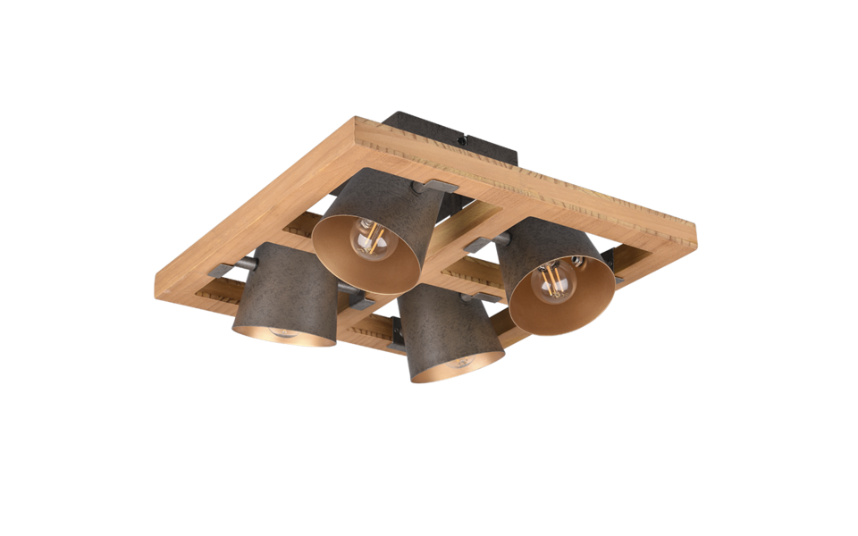 Trio Lighting Trio BELL plafondlamp | E14 Fitting | nickel antik | 39 x 39 cm | IP20 | excl. 4x E14 | max. 25W Trio Lighting Trio BELL plafondlamp | E14 Fitting | nickel antik | 39 x 39 cm | IP20 | excl. 4x E14 | max. 25W