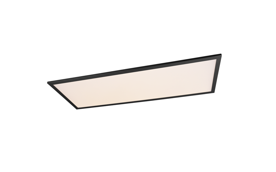 Trio Lighting Trio ALPHA plafondlamp | LED | mat zwart | 80 x 29,5 cm | IP20 | 1x 34W | 4000 lm | 3000K | niet dimbaar