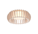 Trio Lighting Trio MONTE plafondlamp | LED | wit met houtkleur | Ø 40 cm | IP20 | 1x 16,5W | 2200 lm | 3000K | dimbaar