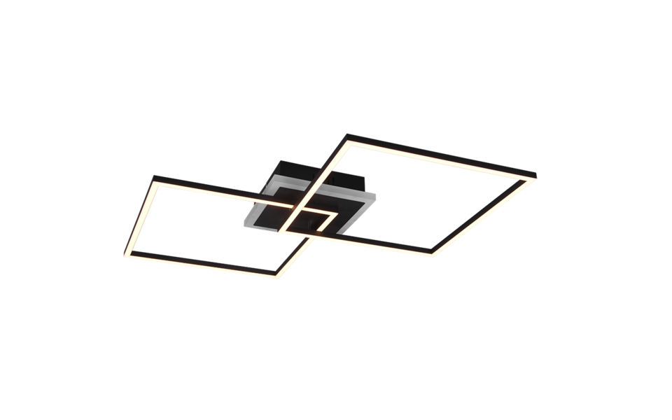 Trio Lighting Trio ARRIBO LED ceiling light | 1x 29W 3250 lm 3000K | black | Ø 61 cm | IP20 | 8 cm