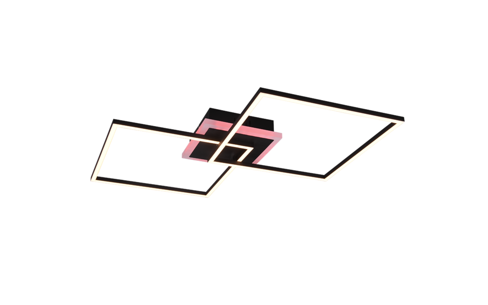 Trio Lighting Trio ARRIBO LED ceiling light | 1x 29W 3250 lm 3000K | black | Ø 61 cm | IP20 | 8 cm