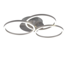 Trio Lighting Trio CIRCLE plafondlamp | LED | nikkel mat | 43,5 x 9,5 cm | IP20 | 1x 27W | 3200 lm | 2700-6000K | dimbaar