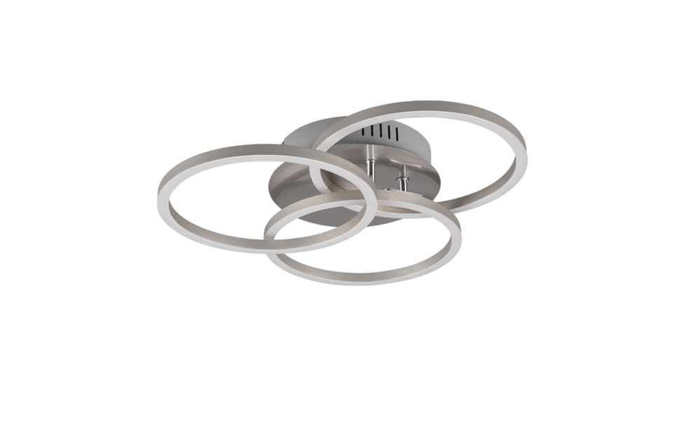 Trio Lighting Trio CIRCLE plafondlamp | LED | nikkel mat | 43,5 x 9,5 cm | IP20 | 1x 27W | 3200 lm | 2700-6000K | dimbaar Trio Lighting Trio CIRCLE plafondlamp | LED | nikkel mat | 43,5 x 9,5 cm | IP20 | 1x 27W | 3200 lm | 2700-6000K | dimbaar