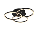 Trio Lighting Trio CIRCLE plafondlamp | LED | mat zwart | 43,5 x 9,5 cm | IP20 | 1x 27W | 3200 lm | 2700-6000K | dimbaar