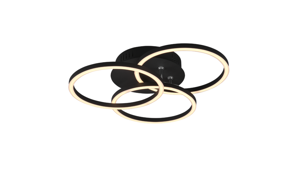 Trio Lighting Trio CIRCLE LED ceiling light | 1x 27W 3200 lm 2700-6000K | black | IP20 | 9.5 cm Trio Lighting Trio CIRCLE LED ceiling light | 1x 27W 3200 lm 2700-6000K | black | IP20 | 9.5 cm