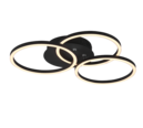 Trio Lighting Trio CIRCLE LED ceiling light | 1x 27W 3200 lm 2700-6000K | black | IP20 | 9.5 cm
