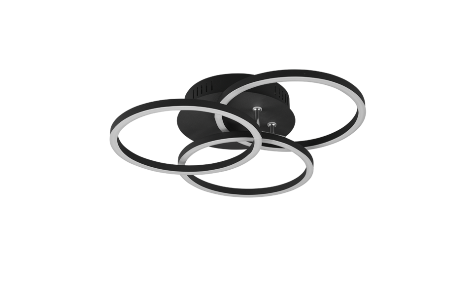 Trio Lighting Trio CIRCLE LED ceiling light | 1x 27W 3200 lm 2700-6000K | black | IP20 | 9.5 cm Trio Lighting Trio CIRCLE LED ceiling light | 1x 27W 3200 lm 2700-6000K | black | IP20 | 9.5 cm