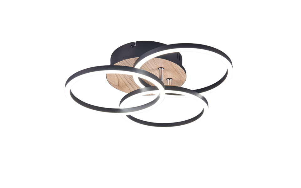 Trio Lighting Trio CIRCLE plafondlamp | LED | houtimitatie | 43,5 x 9,5 cm | IP20 | 1x 27W | 3200 lm | 2700-6000K | dimbaar Trio Lighting Trio CIRCLE plafondlamp | LED | houtimitatie | 43,5 x 9,5 cm | IP20 | 1x 27W | 3200 lm | 2700-6000K | dimbaar