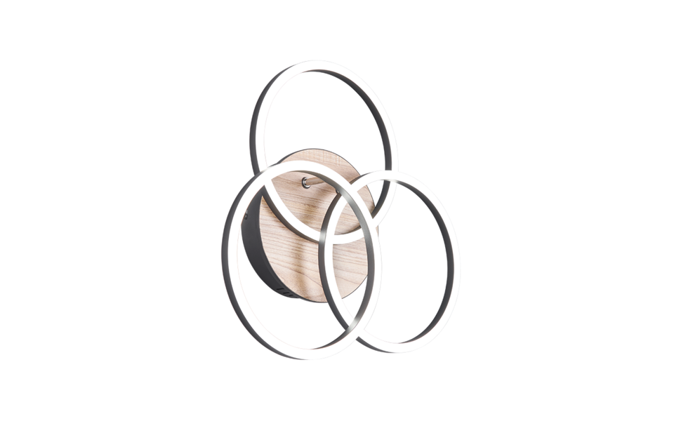 Trio Lighting Trio CIRCLE plafondlamp | LED | houtimitatie | 43,5 x 9,5 cm | IP20 | 1x 27W | 3200 lm | 2700-6000K | dimbaar Trio Lighting Trio CIRCLE plafondlamp | LED | houtimitatie | 43,5 x 9,5 cm | IP20 | 1x 27W | 3200 lm | 2700-6000K | dimbaar