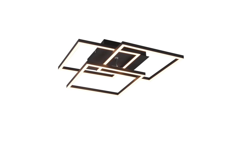 Trio Lighting Trio MOBILE plafondlamp | LED | mat zwart | 39 x 42 cm | IP20 | 1x 27W | 3200 lm | 2700-6000K | dimbaar Trio Lighting Trio MOBILE plafondlamp | LED | mat zwart | 39 x 42 cm | IP20 | 1x 27W | 3200 lm | 2700-6000K | dimbaar