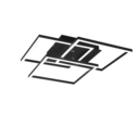 Trio Lighting Trio MOBILE plafondlamp | LED | mat zwart | 39 x 42 cm | IP20 | 1x 27W | 3200 lm | 2700-6000K | dimbaar