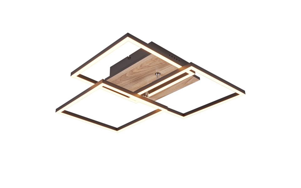 Trio Lighting Trio MOBILE plafondlamp | LED | houtimitatie | 39 x 42 cm | IP20 | 1x 27W | 3200 lm | 2700-6000K | dimbaar Trio Lighting Trio MOBILE plafondlamp | LED | houtimitatie | 39 x 42 cm | IP20 | 1x 27W | 3200 lm | 2700-6000K | dimbaar