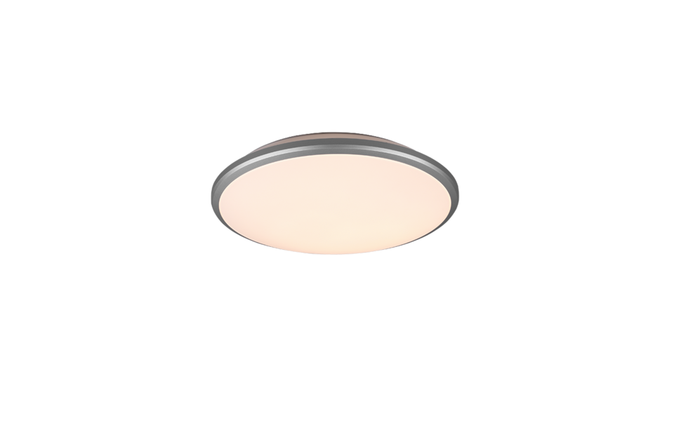 Trio Lighting Trio LIMBUS plafondlamp | LED | titaan met wit | Ø 34,7 cm | IP20 | 1x 20,5W | 2300 lm | 3000K | dimbaar Trio Lighting Trio LIMBUS plafondlamp | LED | titaan met wit | Ø 34,7 cm | IP20 | 1x 20,5W | 2300 lm | 3000K | dimbaar