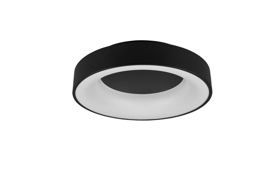 Trio Lighting Trio GIRONA plafondlamp | LED | mat zwart | Ø 45 cm | IP20 | 1x 27W | 3100 lm | 3000K | niet dimbaar