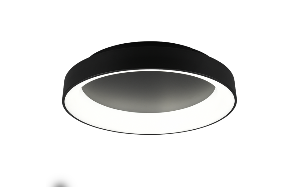 Trio Lighting Trio GIRONA plafondlamp | LED | mat zwart | Ø 60 cm | IP20 | 1x 48W | 5600 lm | 2700-6000K | dimbaar Trio Lighting Trio GIRONA plafondlamp | LED | mat zwart | Ø 60 cm | IP20 | 1x 48W | 5600 lm | 2700-6000K | dimbaar