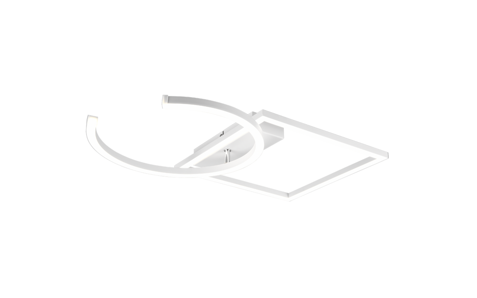 Trio Lighting Trio PIVOT plafondlamp | LED | wit mat | 42 x 54,5 cm | IP20 | 1x 23,5W | 3000 lm | 4000K | dimbaar Trio Lighting Trio PIVOT plafondlamp | LED | wit mat | 42 x 54,5 cm | IP20 | 1x 23,5W | 3000 lm | 4000K | dimbaar