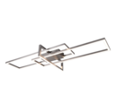 Trio Lighting Trio SALINAS plafondlamp | LED | nikkel mat | 100 x 40 cm | IP20 | 1x 34W | 3900 lm | 3000K | niet dimbaar