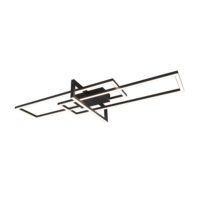 Trio SALINAS LED ceiling light | black | IP20