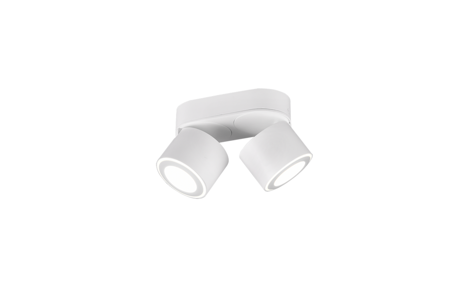 Trio Lighting Trio TAURUS plafondlamp | LED | wit mat | 18 x 8,7 cm | IP20 | 2x 5W | 450 lm | 3000K | niet dimbaar Trio Lighting Trio TAURUS plafondlamp | LED | wit mat | 18 x 8,7 cm | IP20 | 2x 5W | 450 lm | 3000K | niet dimbaar