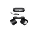 Trio Lighting Trio TAURUS plafondlamp | LED | mat zwart | 18 x 8,7 cm | IP20 | 2x 5W | 450 lm | 3000K | niet dimbaar