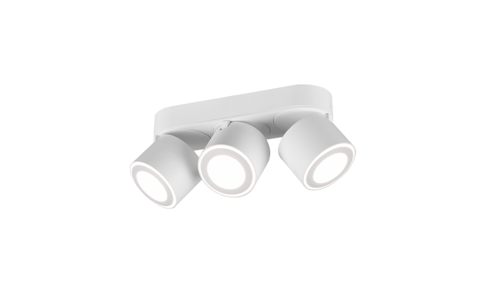 Trio Lighting Trio TAURUS plafondlamp | LED | wit mat | 27,3 x 8,7 cm | IP20 | 3x 5W | 450 lm | 3000K | niet dimbaar