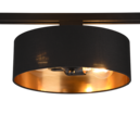Trio Lighting Trio HOSTEL ceiling light | 2x E27 max 40W | black with gold | Ø 30 cm | IP20 | 16.3 cm
