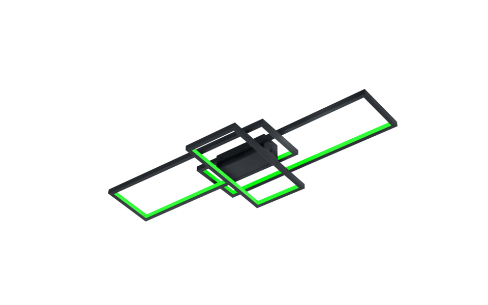 Trio Lighting Trio THIAGO plafondlamp | LED | antraciet | 104 x 42 cm | IP20 | 1x 36W | 3000 lm | 3000-6000K | dimbaar