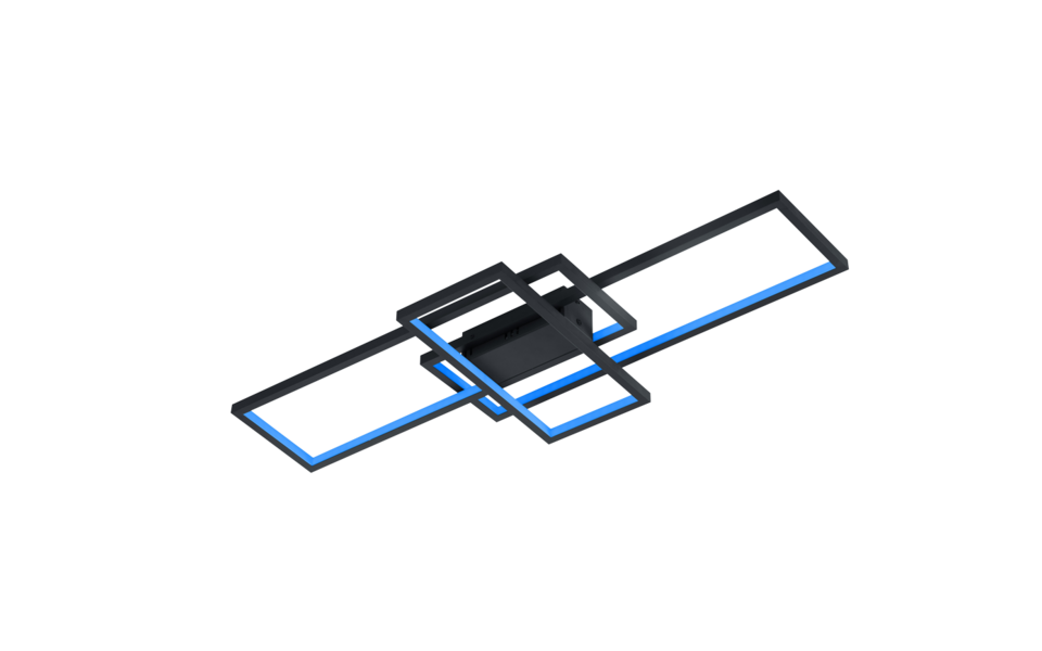 Trio Lighting Trio THIAGO plafondlamp | LED | antraciet | 104 x 42 cm | IP20 | 1x 36W | 3000 lm | 3000-6000K | dimbaar